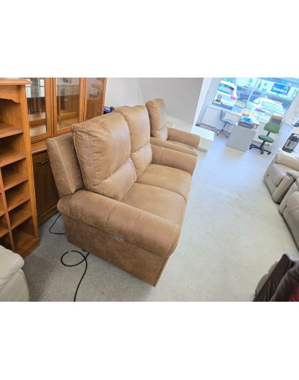 DFS Suede Electric Recliners