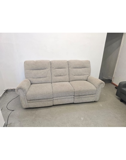 Fabric Three Seater Electric Recliner