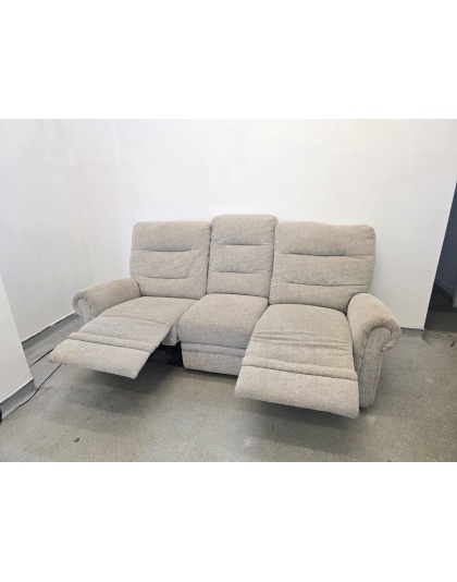 Fabric Three Seater Electric Recliner