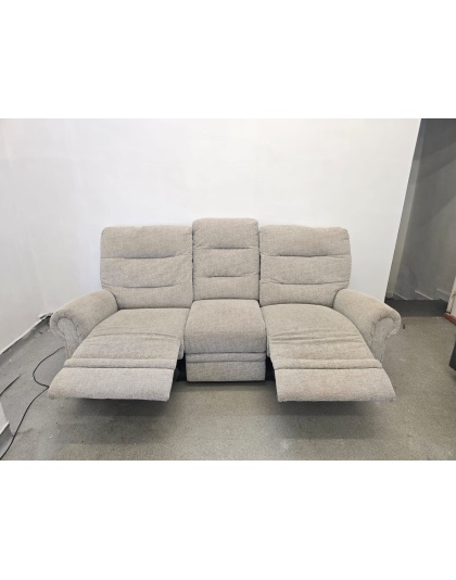 Fabric Three Seater Electric Recliner