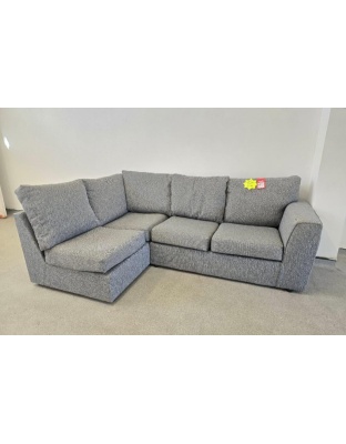 SCS Grey Fabric L Side Corner Sofa