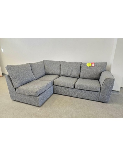 SCS Grey Fabric L Side Corner Sofa