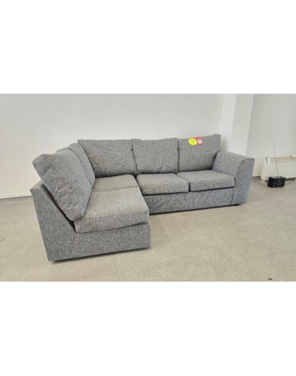 SCS Grey Fabric L Side Corner Sofa