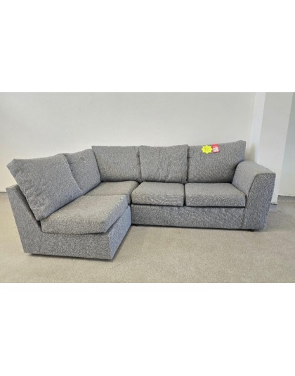 SCS Grey Fabric L Side Corner Sofa