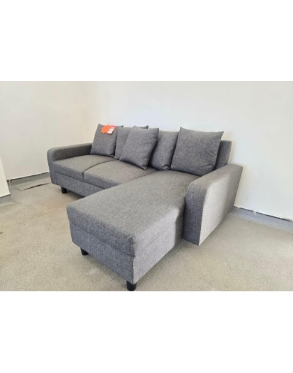 SCS Grey Fabric R Side Corner Sofa