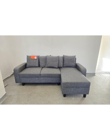 SCS Grey Fabric R Side Corner Sofa