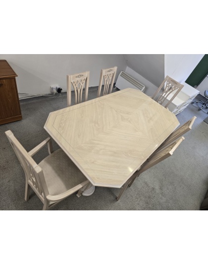 Extendable Dining Table with Chairs