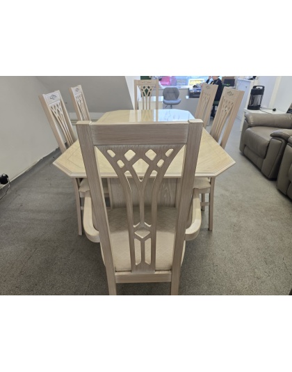 Extendable Dining Table with Chairs