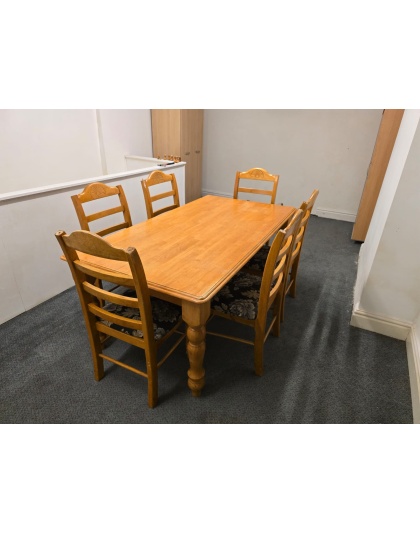 Dining Table with Six Chairs