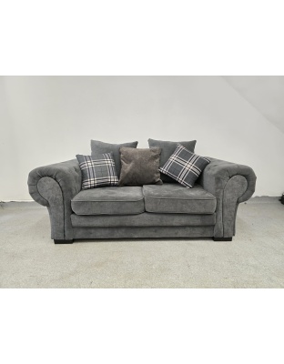 Verona Grey Fabric Two Seater