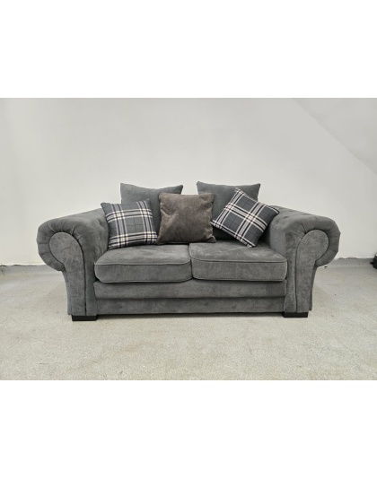 Verona Grey Fabric Two Seater