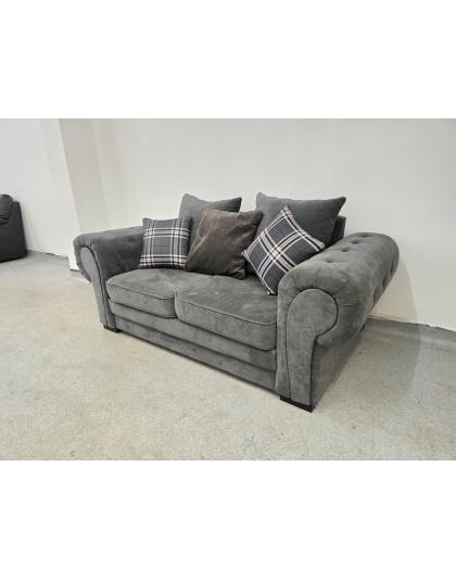 Verona Grey Fabric Two Seater