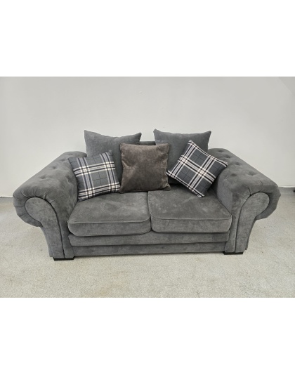 Verona Grey Fabric Two Seater