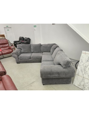 Verona Grey Fabric Corner Sofa