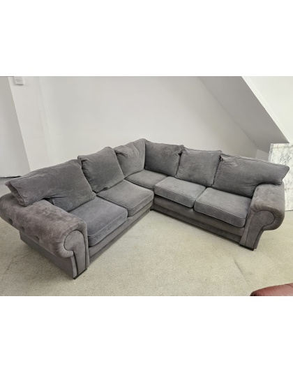 Verona Grey Fabric Corner Sofa